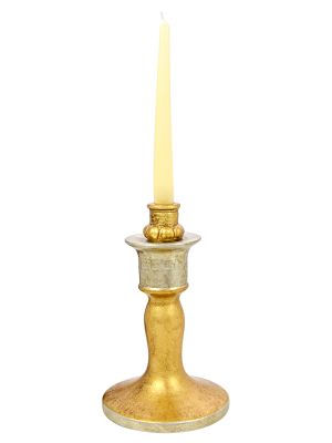 Candle holder - Accent décor - Broad 24k gold leaf details