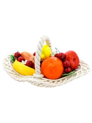 Decorative basket ceramic - Table decoration - Fruits ensemble