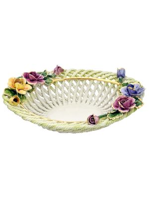 Decorative basket - Office décor - Exquisite floreal sculpture