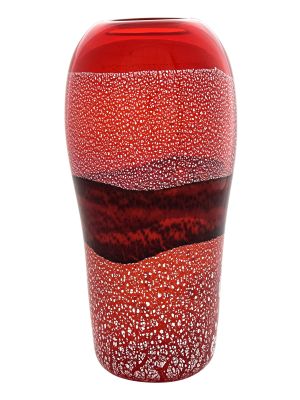 Hand blown Murano glass vase - Home styling - Rounded shape