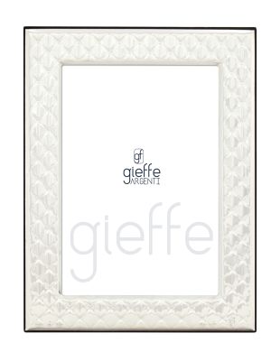 Picture frame silver - Home decoration - Fine quilted pattern