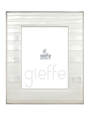CUNEO Photo Frame Picture Frame Silver Made in Italy Handmade Photo 8x10 Inch