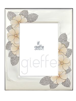 Photo silver frame - Tabletop décor - Rosa gardenia pattern