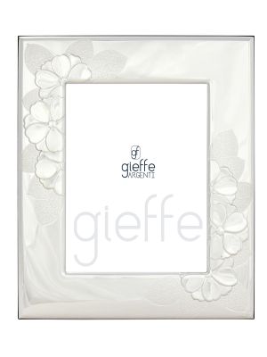 Photo silver frame - Decor art - Charming hibiscus motif