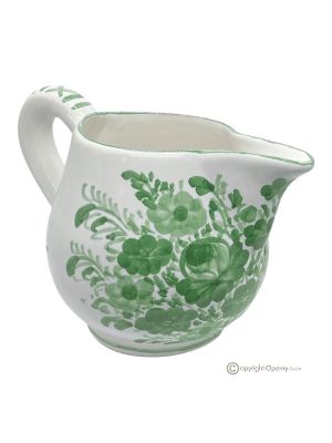 BROCCA, Decanter carafe, authentic Castelli ceramic, hand made and painted.