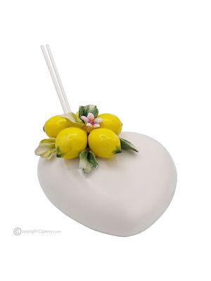 LEMONS – Air freshener, room diffuser, Capodimonte ceramic, handmade