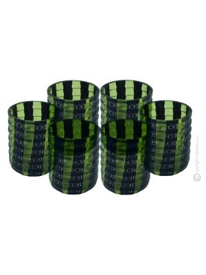 LIQUOR MURRINA Set 6 shot glasses in Murano glass Made in Italy