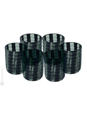 LIQUOR MURRINA Set 6 shot glasses in Murano glass Made in Italy