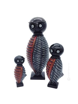 OWL Murano blown glass murrine hand made authentic Made in Italy