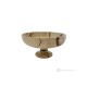 FRUIT BOWL in Teak marble, decorative centerpiece handmade in authentic natural stone.