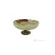 FRUIT BOWL in Green Onyx marble, handcrafted centerpiece in authentic natural stone.