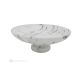 FRUIT BOWL in Bianco Ibiza marble, decorative handmade centerpiece, authentic natural stone.