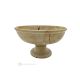 FRUIT BOWL in Teak marble centerpiece handmade decorative authentic natural stone.