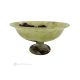 FRUIT BOWL in Green Onyx marble, decorative handmade centerpiece, authentic natural stone.