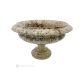 FRUIT BOWL in Pietra Fossile marble, decorative handmade centerpiece, authentic natural stone.
