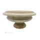 FRUIT BOWL in Teak marble, handmade decorative centerpiece made of authentic natural stone.