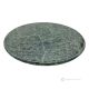 Green marble rotating cutting board, handmade, decorative, made of authentic natural stone.