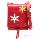MARGHM Crossbody Bag Shoulder Bags handcrafted women's bag in real leather-red black