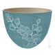 ORCHIDEA Cachepot plant pot holder authentic artistic ceramic made and decorated by hand blue