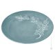 ORCHIDEA Centerpiece plate bowl authentic artistic ceramic made and decorated by hand Made in Italy blue