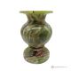 Decorative VASE in green onyx marble, authentic natural stone, handmade, elegant.