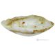 CENTERPIECE in white onyx, authentic natural stone, with a modern design, handmade.