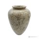 Curved VASE in fossil stone marble, authentic and handmade, exclusive design.