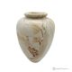 Curved VASE in Teak marble, natural stone, handmade, elegant design.