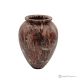 Curved VASE in red marble Precious, authentic stone, handcrafted product, elegant design.