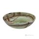 BOWL in genuine green onyx marble, elegant and refined design, handmade.