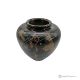 Spherical VASE in black marble Michelangelo, authentic stone, handmade, elegant design.