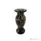 VASE, amphora in authentic Michelangelo black marble, handmade, exclusive design.