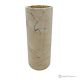 Cylindrical VASE in Teak marble, authentic natural stone, handmade, elegant design.