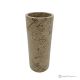 Cylindrical marble VASE, genuine natural fossil stone, handcrafted.