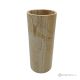 Cylindrical VASE in Teak marble, natural stone, handcrafted, elegant design.