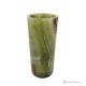 Cylindrical VASE in green onyx marble, genuine natural stone, handcrafted.