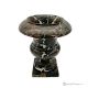 Medici VASE in black Michelangelo marble, genuine natural stone, handmade.