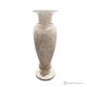 VASE, marble amphora, quality authentic fossil stone, handmade, elegant design.