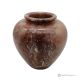Spherical flower vase in red marble Precious, quality natural stone, handmade.