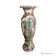 VASE, amphora in green onyx marble, genuine stone, handmade, elegant and classic design.