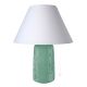 GEOMETRICO Table lamp abat-jour bedside lamp lampshade artistic ceramic handmade authentic Made in Italy green