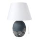 GIMGKO Table lamp abat-jour bedside lamp lampshade artistic ceramic handmade authentic Made in Italy grey