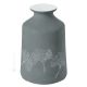 VASO GINKO Ceramic vase handcraft hand decorated leaf motif authentic Made in Italy 