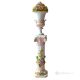 Ceramic vase decor  - Decor art - Goblet with column floreal