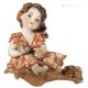 AUTUMN Capodimonte statuette, the four seasons in pure porcelain art.