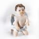 MIGNON Romantic Capodimonte angel, porcelain statuette symbol of peace.