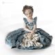 LADY Romantic Capodimonte porcelain statuette, elegant details and pure beauty.