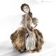 LADY Capodimonte statuette, porcelain lady, romantic and refined.