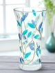 LAURUS Authentic hand painted vase modern decorative in premium quality glass.