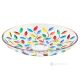 LAURUS Authentic hand painted centerpiece modern decorative in premium quality glass.